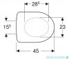 Geberit Selnova deska WC Duroplast 500337011